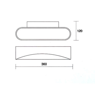 Applique ISYLUCE Drappo XL mm 360x80x120 LED COB 36W 4000K